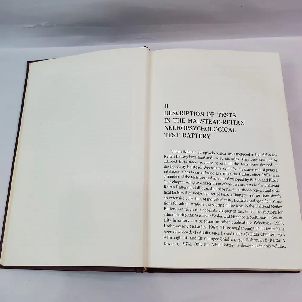 Halstead Reitan Neuropsychological Test Battery : Theory and Clinical Interpreta